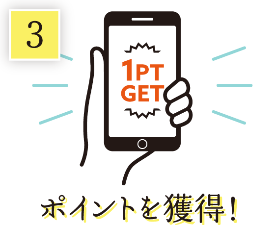 ポイントを獲得!